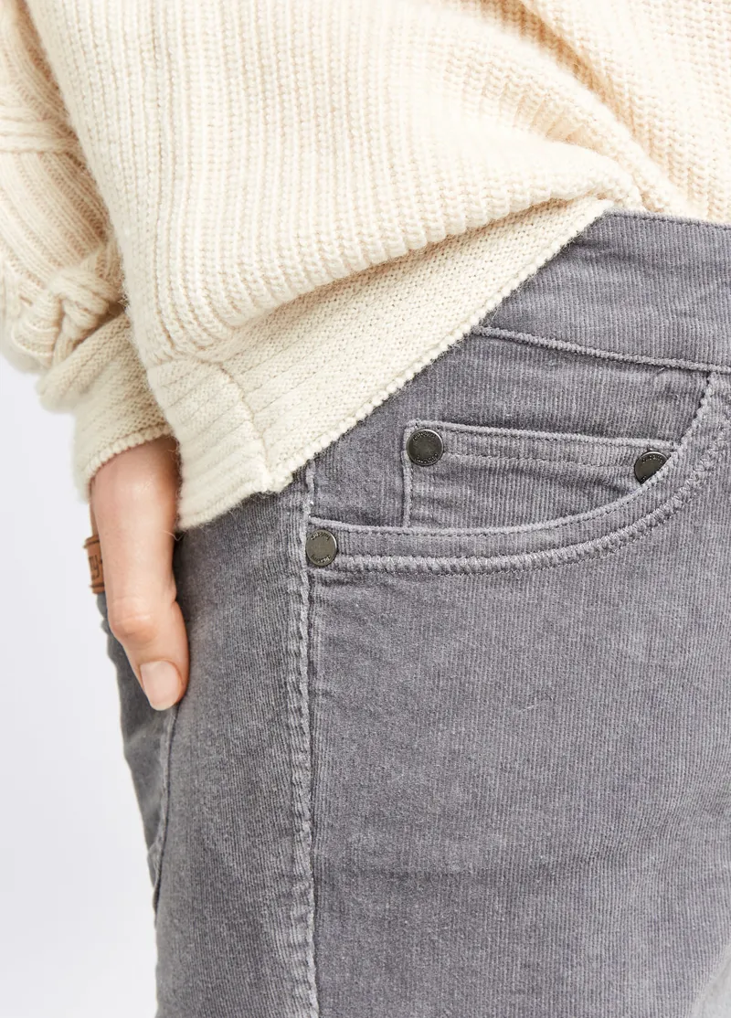 Dubarry Honeysuckle Cord Trouser - Graphite-2